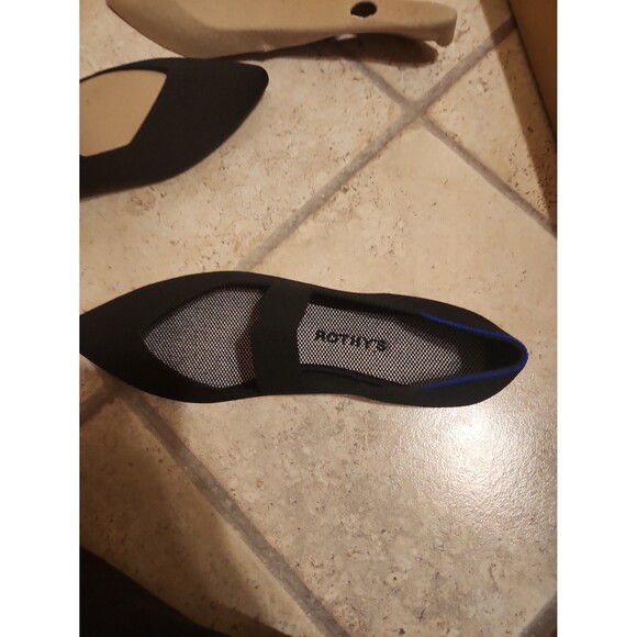 Rothy's "The Square Mary Jane" Flats in Black Size 10.5 - Picture 8 of 12